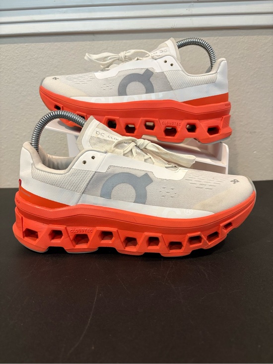 On Running Shoes - On Cloudmonster White Lightweight and Comfortable Running Shoes Women’s Size 9